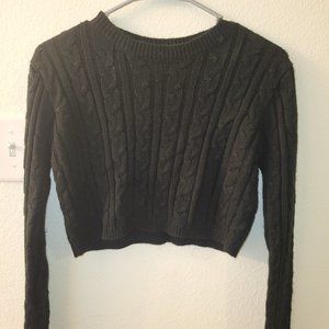 sweater crop top long sleeve warm comfortable
